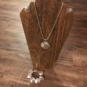 Brighton silver jewelry set
